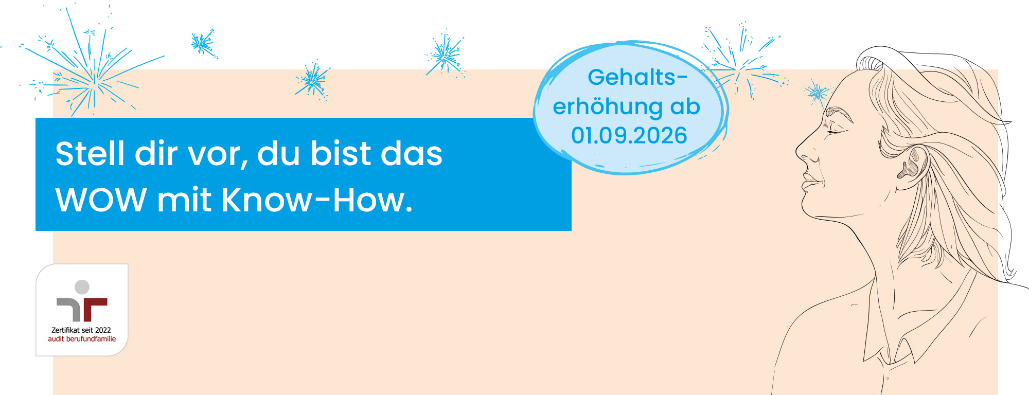 Stell dir vor, du bist das WOW, mit Know-How.