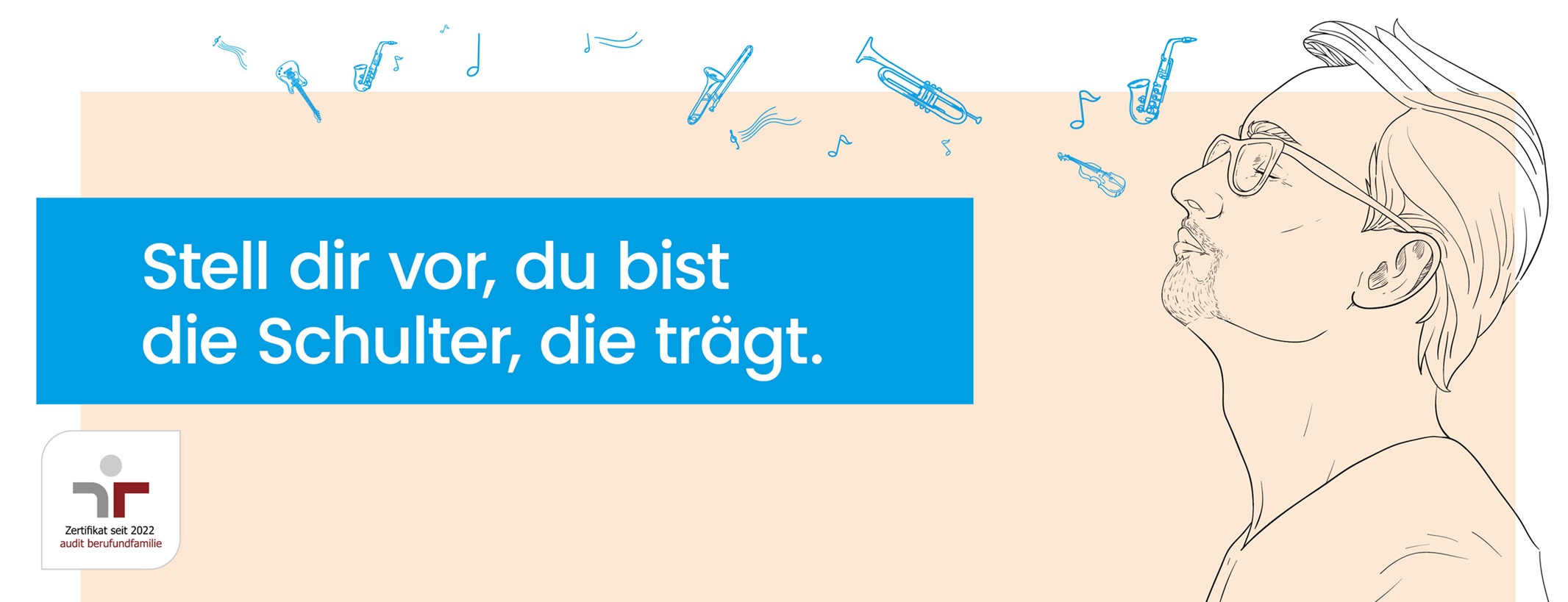 Stell dir vor, du bist die Schulter, die trägt.