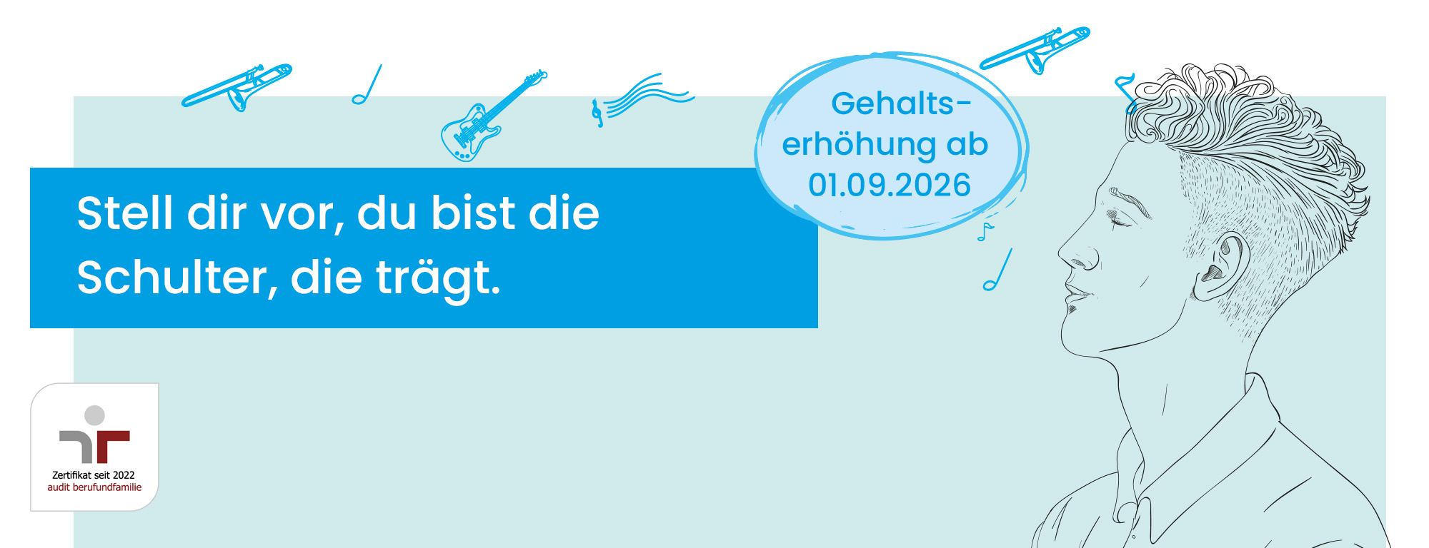 Stell dir vor, du bist die Schulter, die trägt.