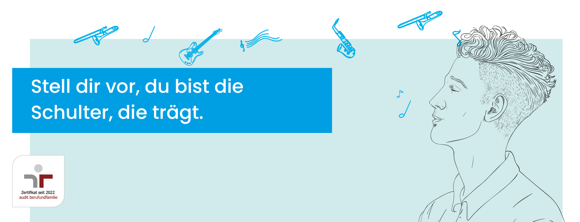 Stell dir vor, du bist die Schulter, die trägt.