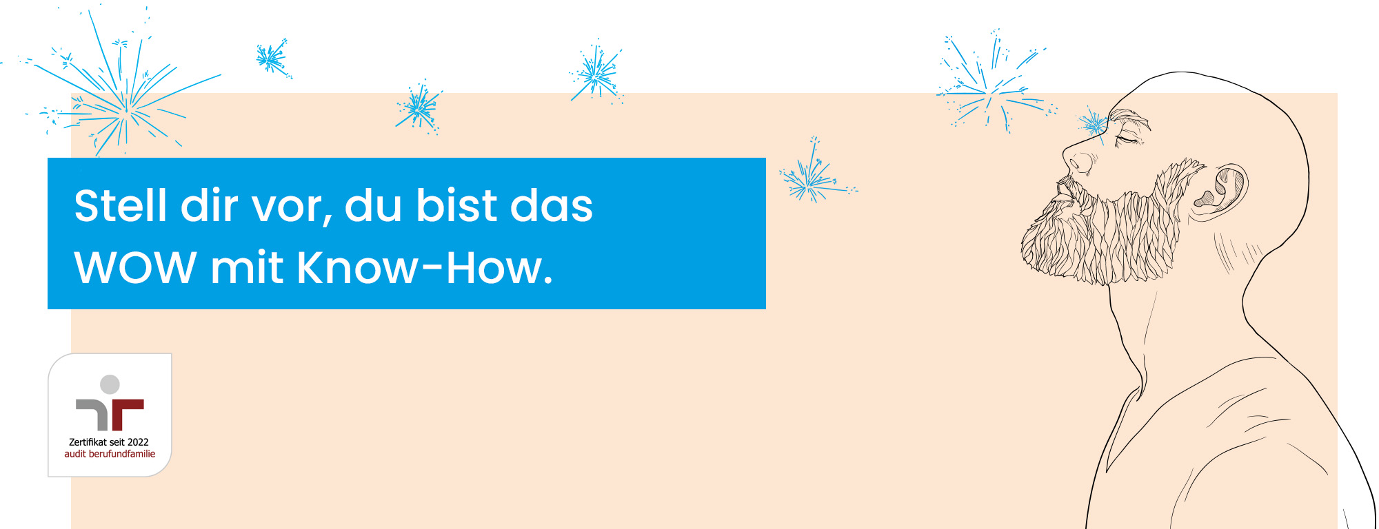 Stell dir vor, du bist das WOW, mit Know-How.