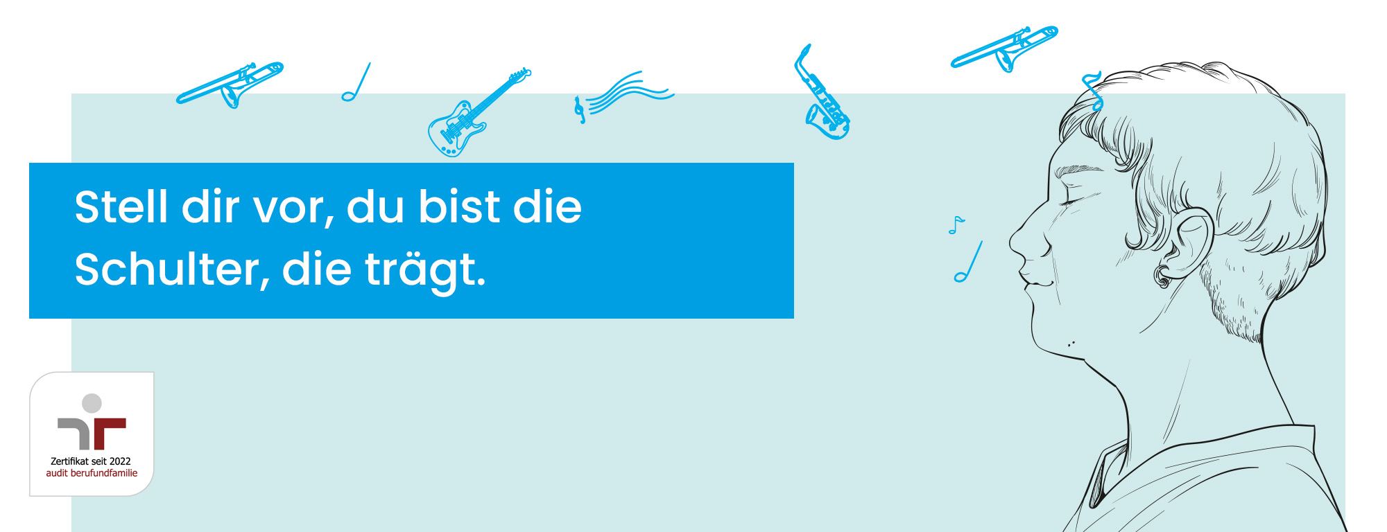 Stell dir vor, du bist die Schulter, die trägt.